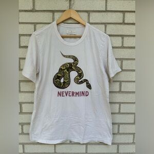 Imogene and Willlie Nevermind snake shirt tee + tshirt XL
